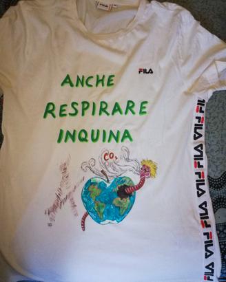 T-shirt maglietta handmade distopica ribelle M