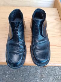 STIVALETTI UOMO NERI VERA PELLE