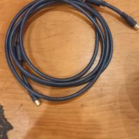 cavo RF tv alta definizione connettori oro
