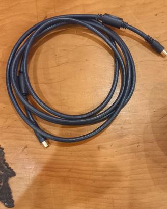 cavo RF tv alta definizione connettori oro