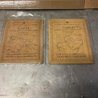 Cartine antiche  T.C.I Cortina , Val Gardena 1929