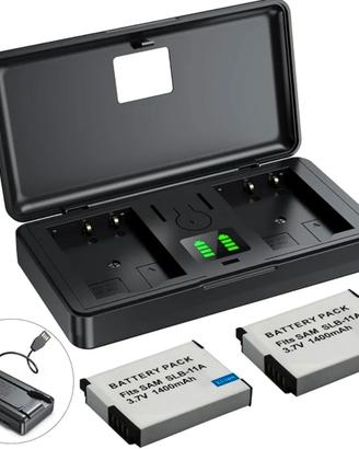 Batterie SLB-11A e caricatore doppio incluso