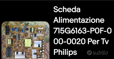 Scheda alimentazione TV Philips