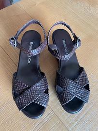 Sandalo donna intrecciato