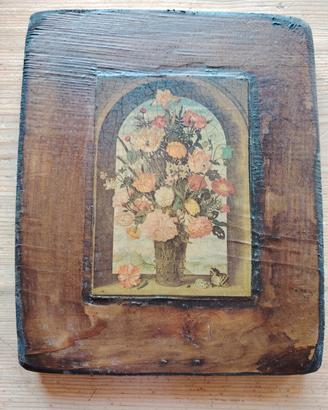 Quadro in legno anticato