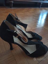 scarpe nere donna con tacco