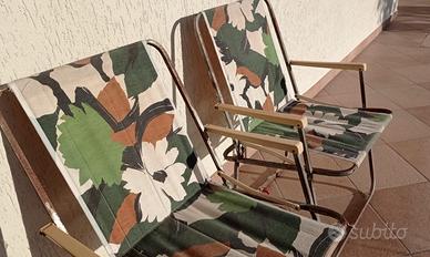 sedie campeggio vintage
