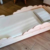 Lettino Montessori nuvola 60*125 con materasso 