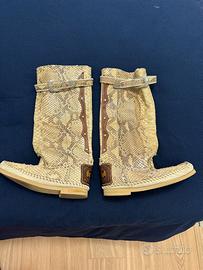 Stivali Hector in vero pitone N37