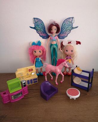 Bambole: WINX E MINNIE con accessori