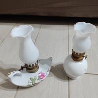 LAMPADA PETROLIO / OLIO in porcellana VINTAGE 