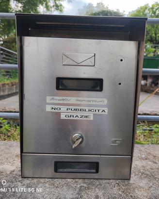 cassetta postale in acciaio inox