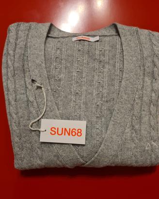Sun68 - Nuovo cardigan da uomo grigio