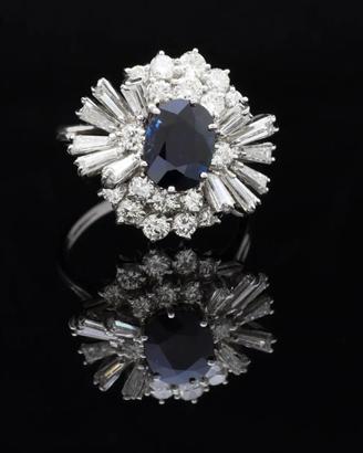 ANELLO SOFY IN ORO BIANCO 18 KT  ZAFFIRO 2.67 CT