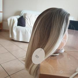 PARRUCCA BIONDA LISCIA con SFUMATURE BIONDO CELERE