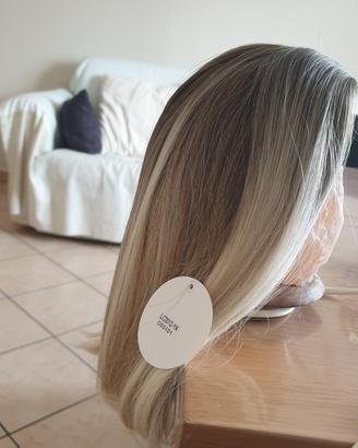 PARRUCCA BIONDA LISCIA con SFUMATURE BIONDO CELERE