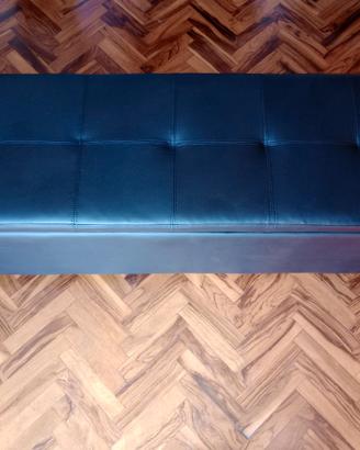 Cassapanca imbottita pouf colore nero