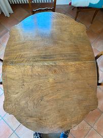 Tavolo marchigiano noce massello