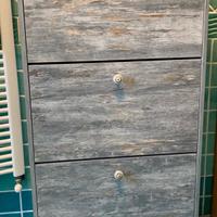 Scarpiera Shabby chic a 3 ribalte