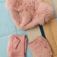 guanti e cappello ecopellicia