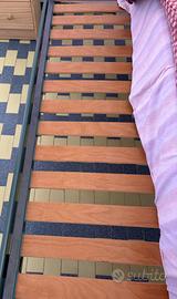 Contorno letto stile Liberty in ferro battuto