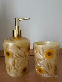 Set Bagno Dispenser Sapone