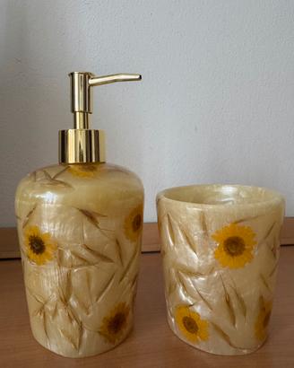 Set Bagno Dispenser Sapone