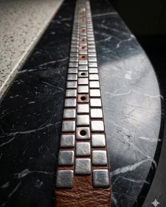 cintura con placchette stile rock grunge