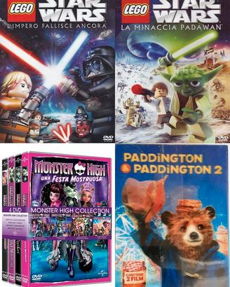 DVD per ragazzi a scelta -Monster-Paddington-Wars