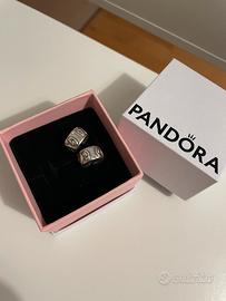 Pandora Due Clip Fascia Di Cuori Originale