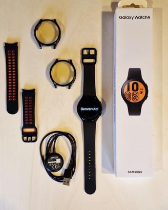 Samsung Galaxy Watch 4 LTE 44mm nero + accessori