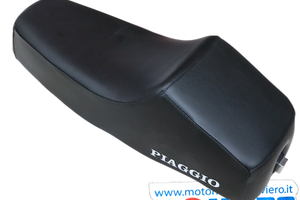 Sella Nera Monoposto Con Scritte Piaggio Vespa PK