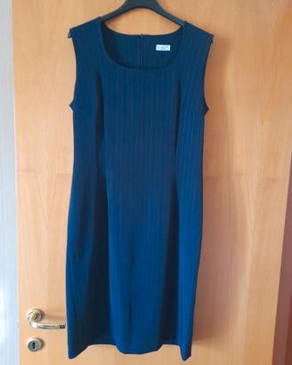Abitino vintage anni 70 blu gessato made in Italy