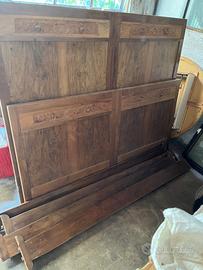 Letto in legno anni 40/50