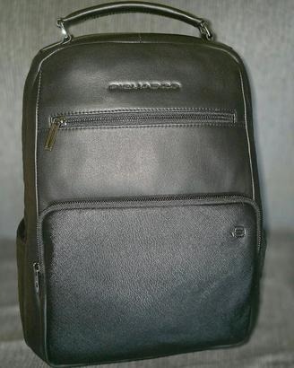 Zaino nero Piquadro vera pelle uomo nuovo