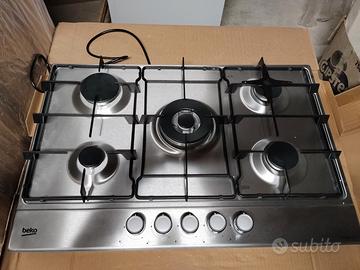 Piano a Gas 75 cm Beko HIAW75224SXE