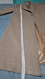 Cappotto Donna Color Tortora Misto Lana Tg XL/XXL