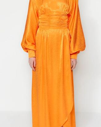Abito lungo Trendyol Modest arancione - Taglia 48 