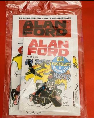 Alan Ford n.58 Anastatica Gazzetta Poster+Adesivi