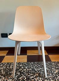 SET 3 sedie IKEA “Odger” bianche effetto sughero