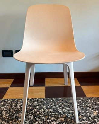 SET 3 sedie IKEA “Odger” bianche effetto sughero