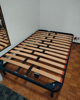 Rete letto una piazza e mezzo con telaio e piedi