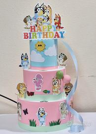 Torta Scenografica Bluey (Finta/Fake Cake)