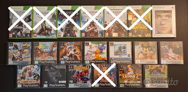Videogiochi PS1/PS2/XBOX360 Titoli vari