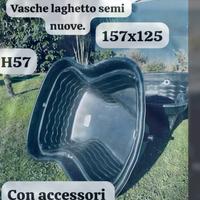 2 vasche  x laghetto da giardino