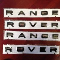 Scritte Range Rover Ecoque/Sport nere altei coloru