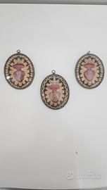 trittico Ex-voto Requilari Antichi sacro cuore -