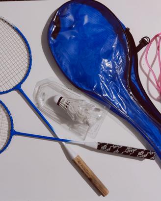 Racchette Badminton e Volano + Corda Fitness
