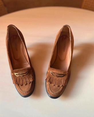 Mocassini in pelle scamosciata