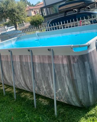 Piscina da giardino fuori terra h 1,22, 2,01x 4,13